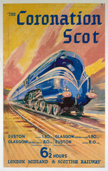 ‘The Coronation Scot’  LMS poster  1937.