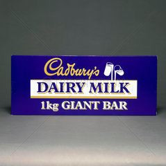 Cadbury's 'Giant Bar' of Dairy Milk chocolate  1996.