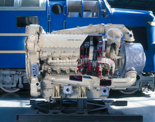 Detail of the engine of the Prototype 'Delt