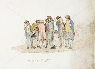‘Taking a Bargain’  Northumberland  c 1805-1820.