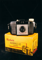 Kodak 'Brownie 127' camera  c 1950s.