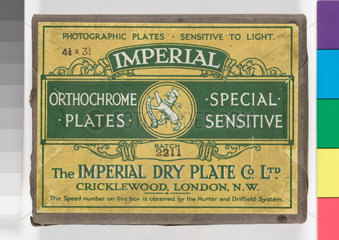 ‘Imperial’ photographic plates  c 1920s.