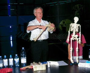 Demonstration of 'bio-glass’ in the Science Museum  2001