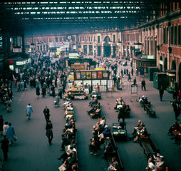 The concourse  Waterloo Station  London  1963.