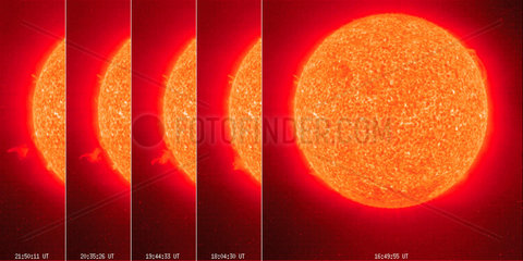 Series of images of the Sun  1996.