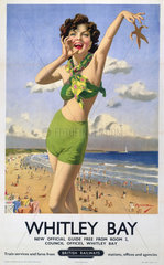 ‘Whitley Bay’  BR poster  1948-1965.