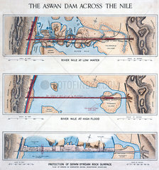 ‘The Aswan Dam across the Nile’  Egypt  1926.