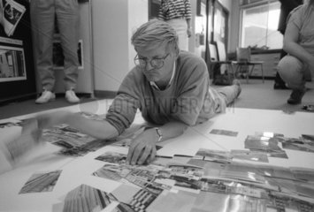 David Hockney  NMPFT  Bradford  19 or 20 July 1985.