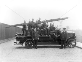 LMS fire engine  Horwich works  Lancashire  18 June 1924.