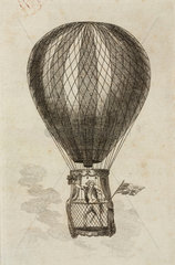 ‘Mr Lunardi in his Balloon’  1784.