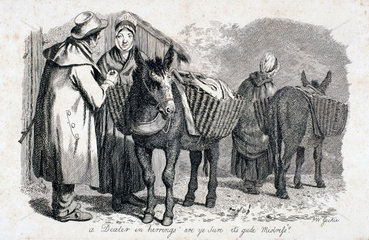 'A dealer in herrings  ‘'are ye sure it's gude Mistress?'‘’  1833.