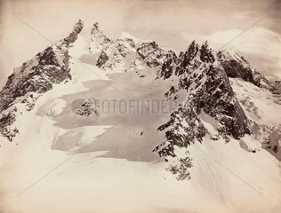 Peaks on the Hamta Pass  Himalayas  India  c 1850-1900.