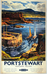 'Portstewart - Northern Ireland’  BR (LMR) poster  1954.