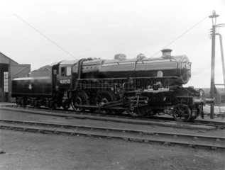 Ivatt 4MT locomotive of the BR 43050 class  Doncaster  11th July 1950.