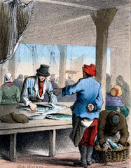 'Fish Market'  c 1845.