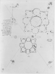 Plans of domed buildings  15th century.