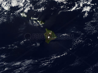 Hawaii from space  January 2005.