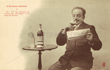 ‘L'Homme Distrait’ postcard no 2  1900.