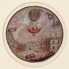 An early ballooning disaster  c 1785.