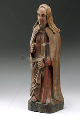 Wooden figure of Saint Suzanne  probably French  1500-1700.