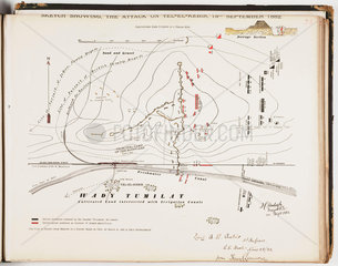 'Sketch Showing the Attack on Tel-el-Kebir  13th September 1882'.