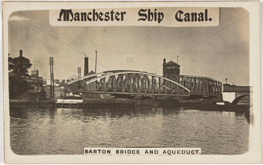 ‘Manchester Ship Canal  Barton Bridge and Aqueduct’  Manchester  1900s.