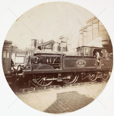 Metropolitan railway steam locomotive  c 1890.