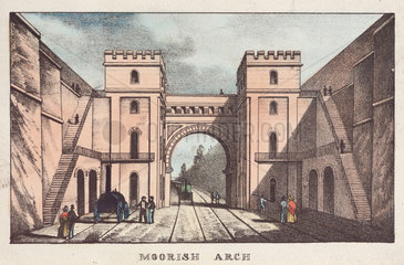 'Moorish Arch'  at Edge Hill  Liverpool & Manchester Railway  1833.