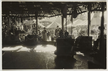 Fairground dodgems  c 1935.