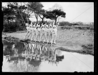 'The Sherman Fisher Palladium Girls rehearsing their Bunny Dance ' 1933.