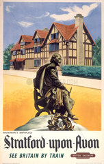 'Stratford-upon-Avon’  BR poster  1948-1965.