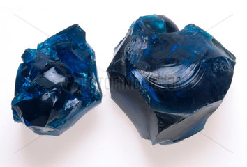 Blue flint glass cullet  1968.