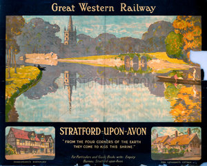 ‘Stratford-upon-Avon’  GWR poster  1923-1947.
