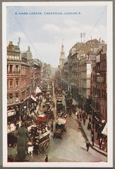 'London: Cheapside  Looking E'  c 1914.