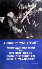 'A Mighty War Effort'  REC poster  1939-1945.