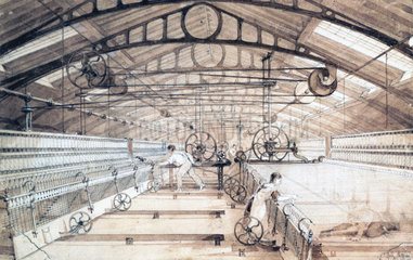 Swainson Birley Cotton Mill near Preston  Lancashire  1834.