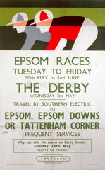 ‘Epsom Races’  BR poster  1961.