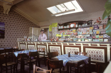Cafe at Malton Station  1981.