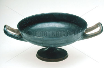 Drinking cup (kylix)  Greek  500 to 480 BC.