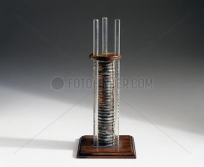The voltaic pile sent to Michael Faraday  1800.