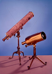 Pair of small Gregorian reflecting telescopes  mid 18th-mid 19th century.