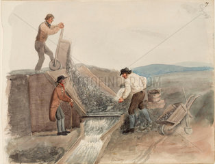 Lead mining  Northumberland  c 1805-1820.