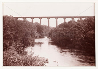 'Pontcysyllte Aqueduct'  c 1880.