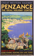 'Penzance'  GWR poster  1923-1947.