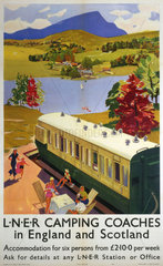 ‘LNER Camping Coaches’  LNER poster  1939.