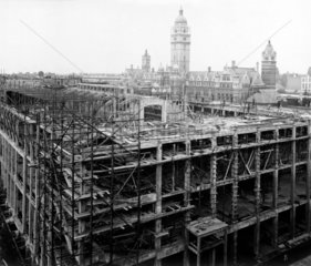 Construction of the East Block  Science Museum  London  12 September 1917.