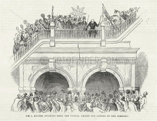 Opening ceremony of the Thames Tunnel  London  March 1843.