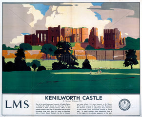 ‘Kenilworth Castle’  LMS poster  1929.