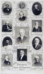 Former presidents of the Royal Meteorological Society  1900.