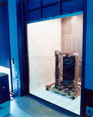 Testing the spectrometer for the Hubble Telescope  1980s.